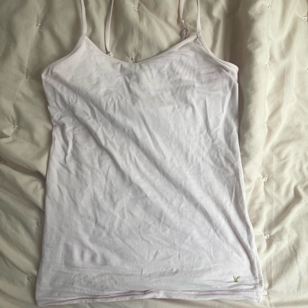 American Eagle Outfitters Light Pink Camisole Perfect for Layering in Fall
